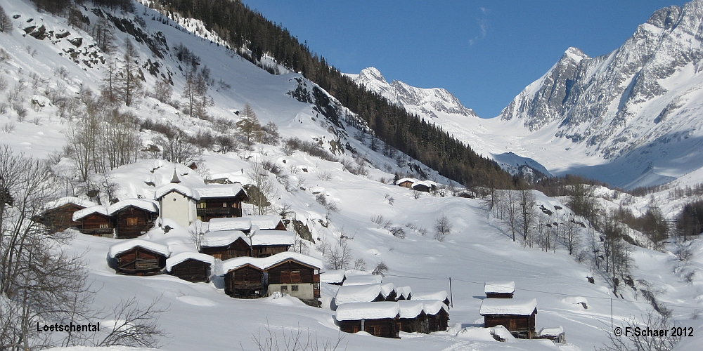 Horizonte 09.jpg - shows the little remote hamlet of Eisten in the famous Loetschental (Switzerland), our preferred place for winter holidays. There are only 4 families living there.   click here for Google Maps View   Camera : Canon IXUS 80IS